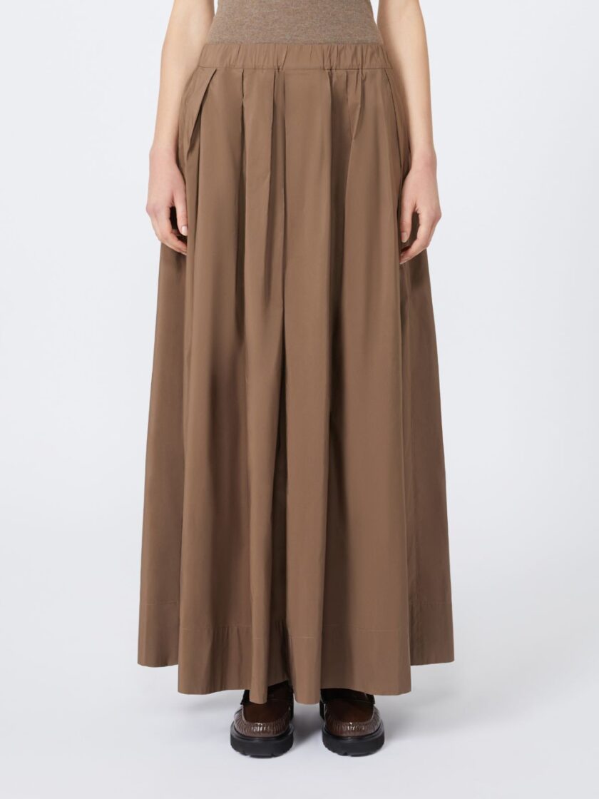 Falda de microfaya de algodón MAX MARA - Imagen 3