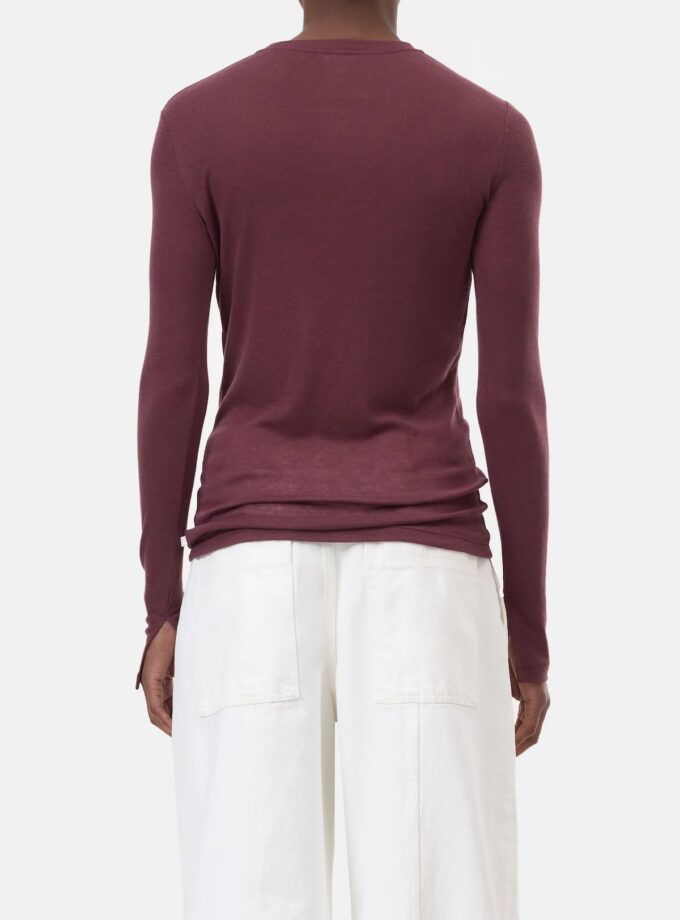 Camiseta de mezcla de lana de manga larga CLOSED