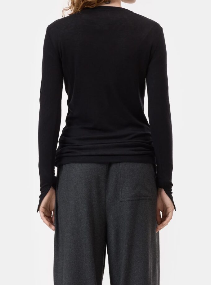 Camiseta de mezcla de lana de manga larga CLOSED