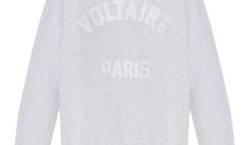 Sudadera gris claro con detalle del logo «VOLTAIRE PARIS» ZADIG ET VOLTAIRE