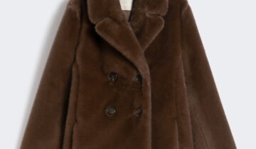 Chaqueta de textura suave con cierre cruzado de doble botón MAX MARA