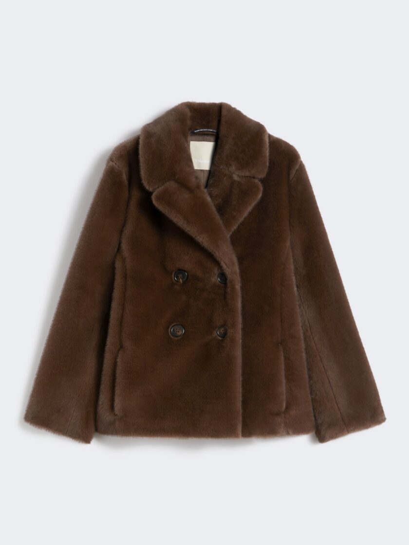 Chaqueta de textura suave con cierre cruzado de doble botón MAX MARA