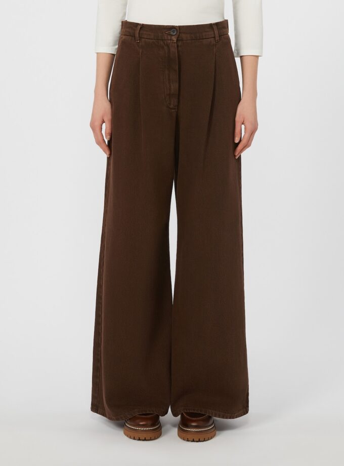 Pantalón de bull de algodón WEEKEND MAX MARA