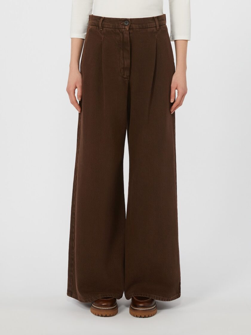 Pantalón de bull de algodón WEEKEND MAX MARA - Imagen 2