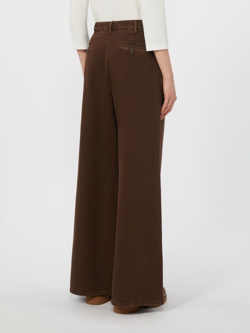 Pantalón de bull de algodón WEEKEND MAX MARA - Imagen 3