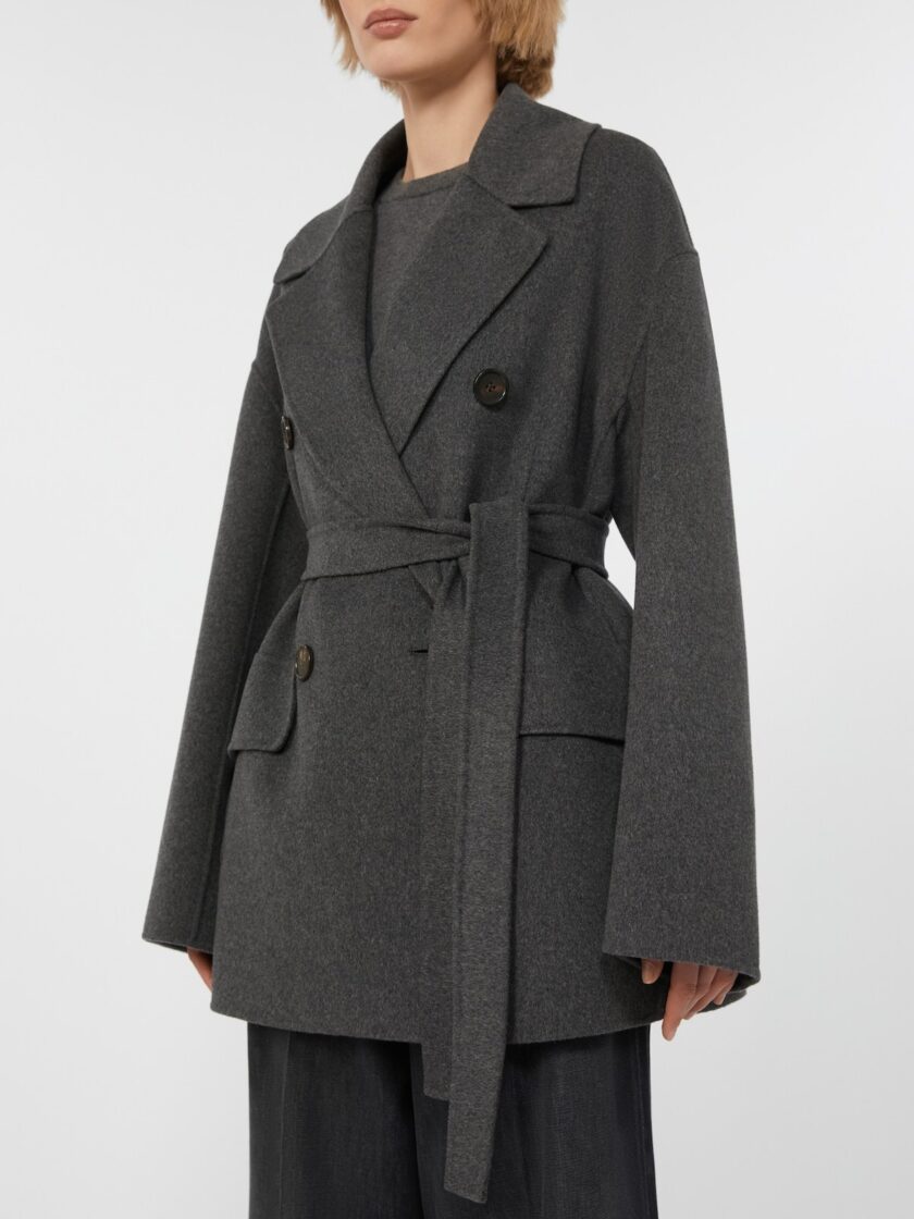 Chaqueta de paño de lana con cierre cruzado de doble botón MAX MARA - Imagen 2