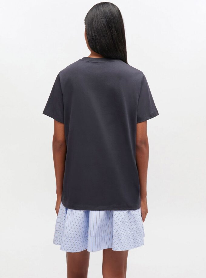 Camiseta de cachorro negro GANNI