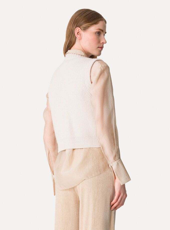 Chaleco de cachemira y lana FORTE-FORTE