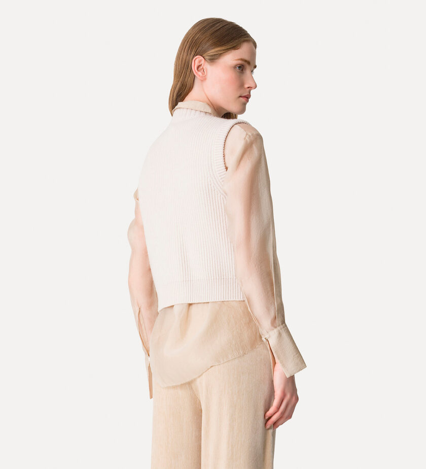 Chaleco de cachemira y lana FORTE-FORTE - Imagen 3