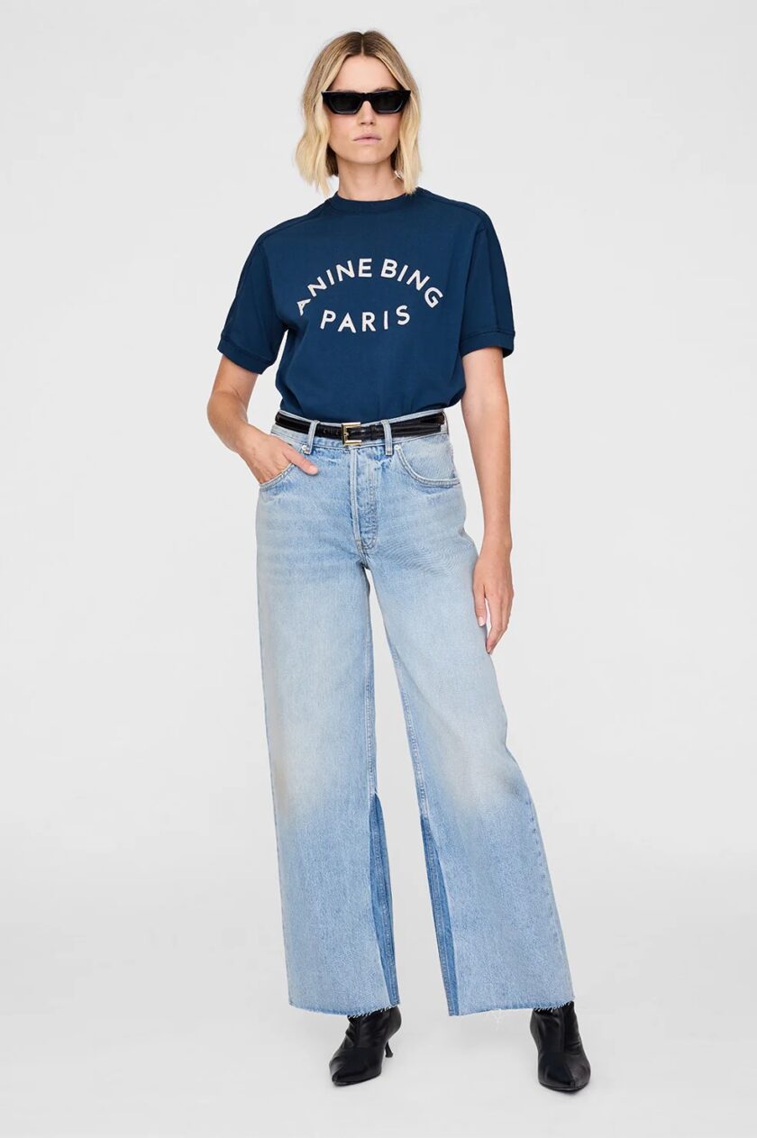 Camiseta Jaylin Tee Paris ANINE BING - Imagen 2