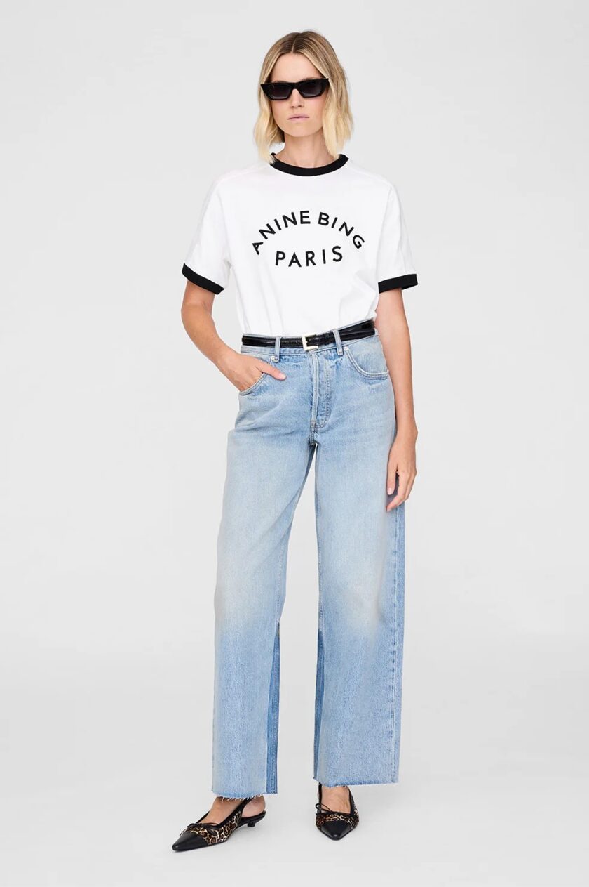Camiseta Jaylin Tee Paris ANINE BING - Imagen 2