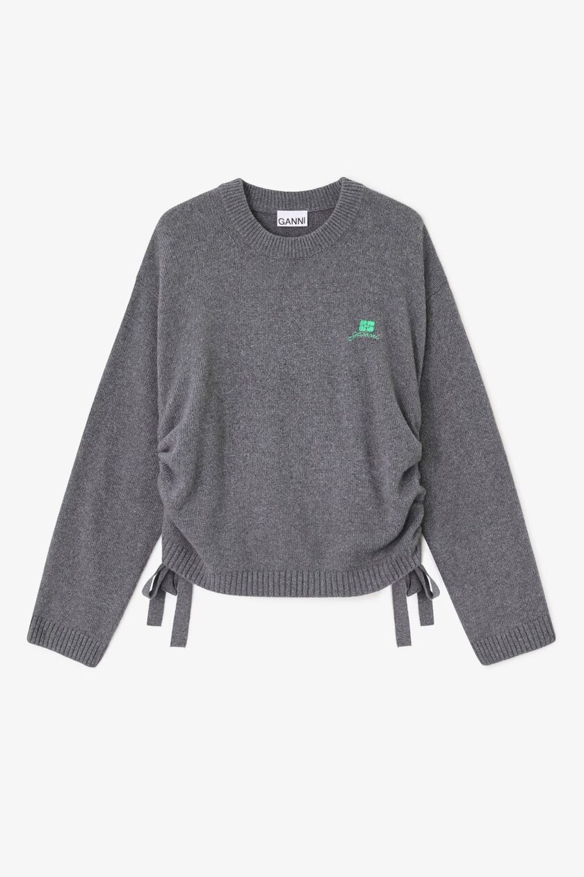 Jersey de mezcla de lana gris GANNI