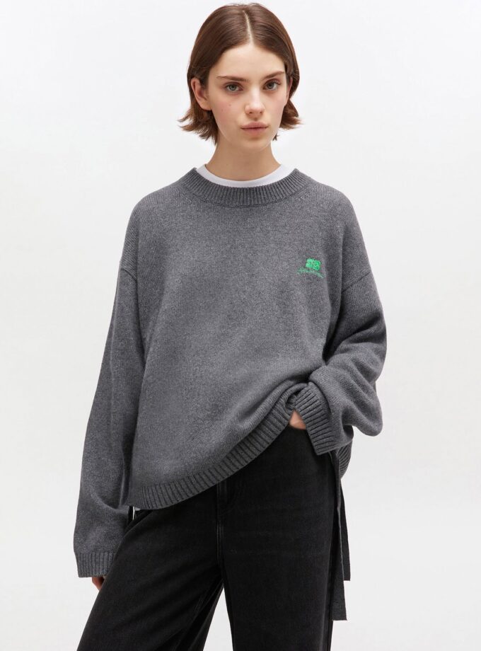 Jersey de mezcla de lana gris GANNI