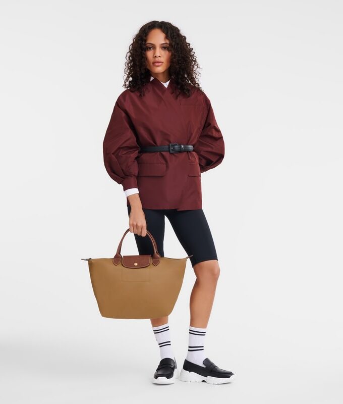 Le Pliage Original Bolso con asa superior M
Lona reciclada - Ante LONGCHAMP