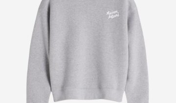 SUDADERA CONFORT CON LETRAS DE ESCRITURA DE MAISON KITSUNE
