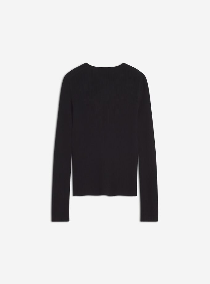 Chaqueta de lana de canalé fino baby fox MAISON KITSUNE