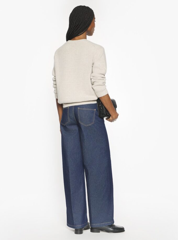 Jersey de lana con intarsia de zorro vestido MAISON KITSUNE