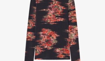 Floral Jersey Turtleneck GANNI