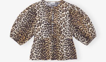 BLUSA  COLOR MARRON GANNI