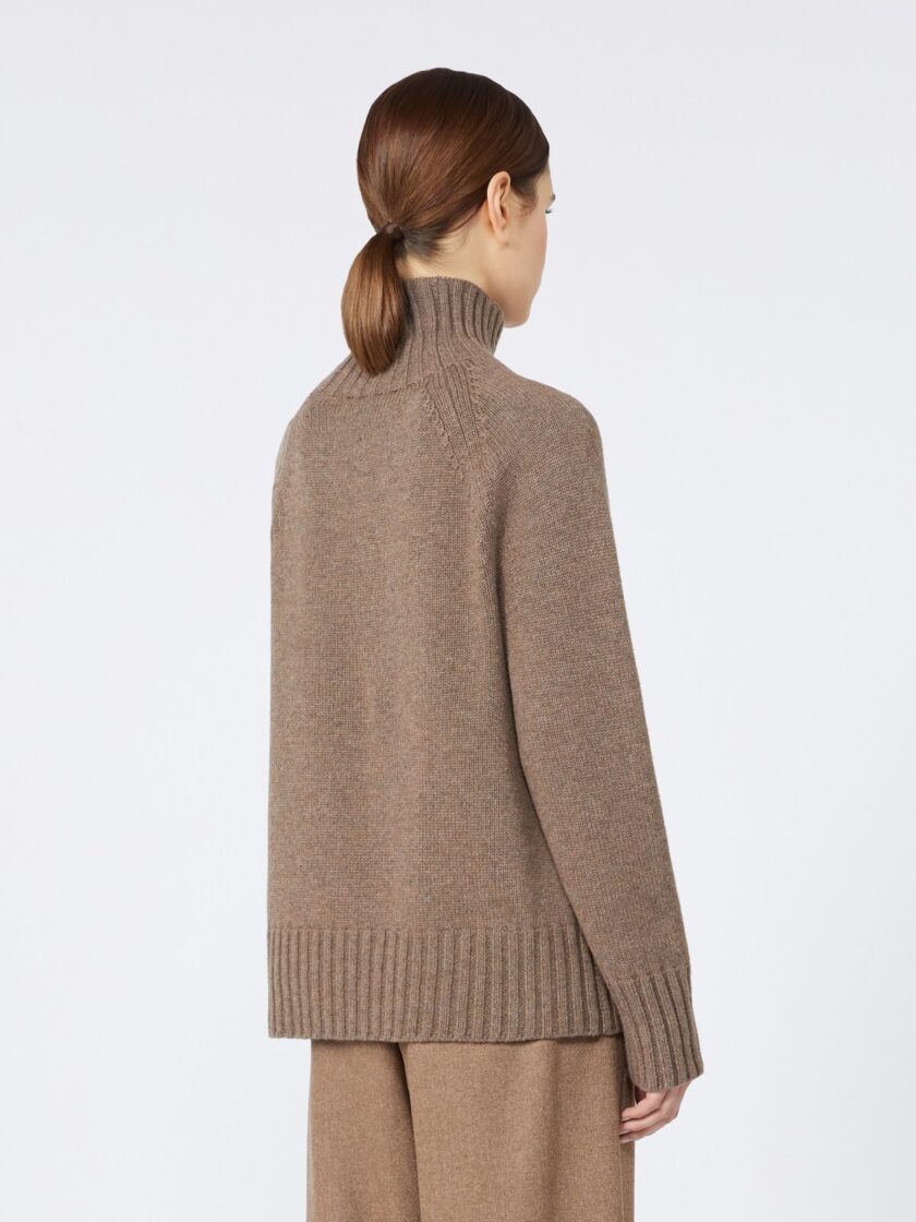 Jersey de cuello alto de hilado de lana y cachemira MAX MARA - Imagen 3