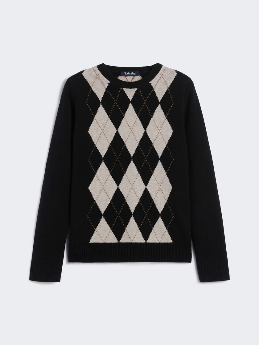 Jersey de lana y cachemira en rombos MAX MARA