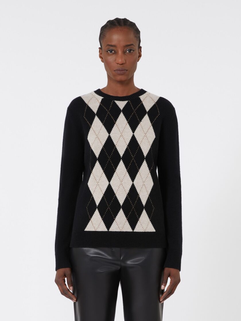 Jersey de lana y cachemira en rombos MAX MARA - Imagen 2