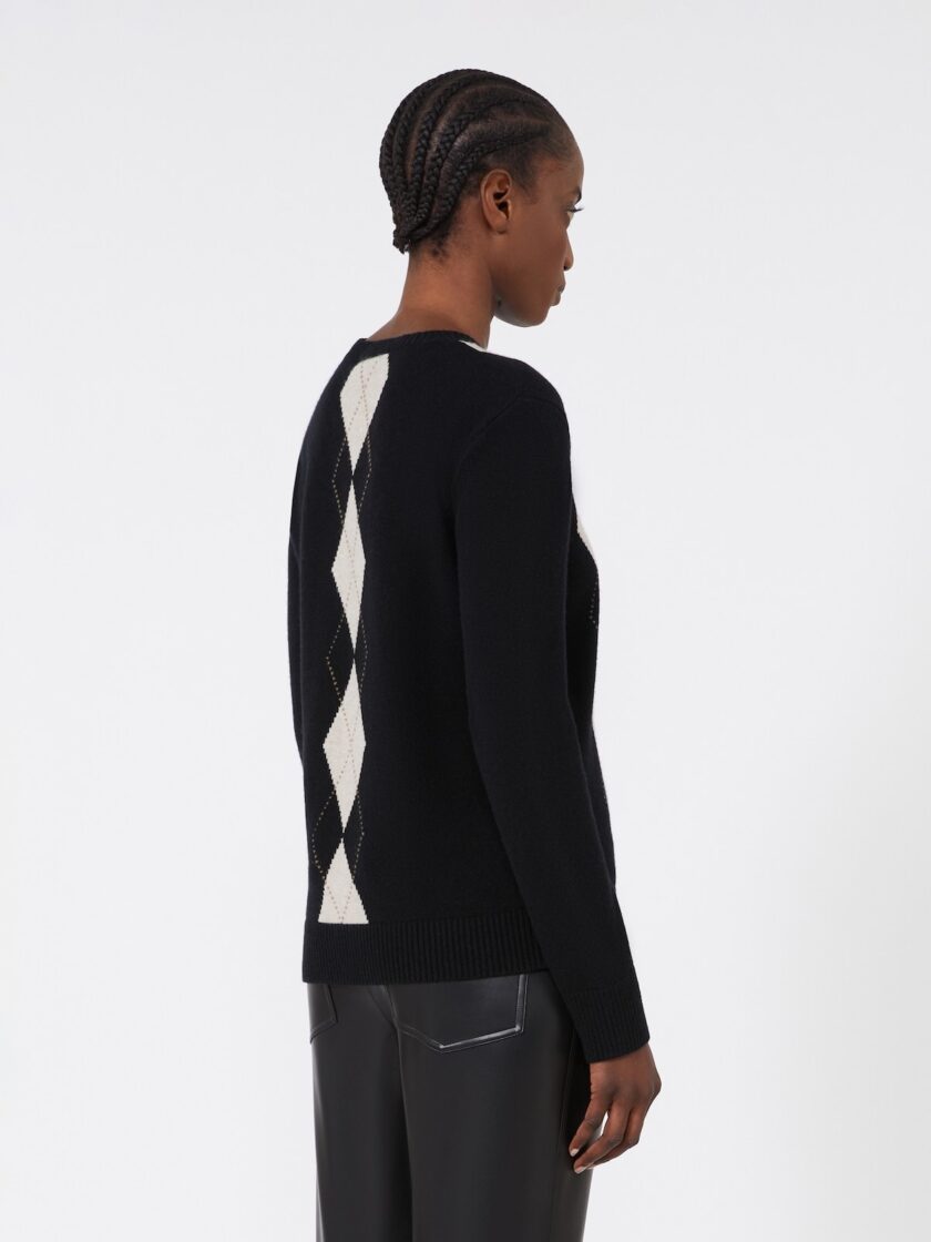 Jersey de lana y cachemira en rombos MAX MARA - Imagen 3
