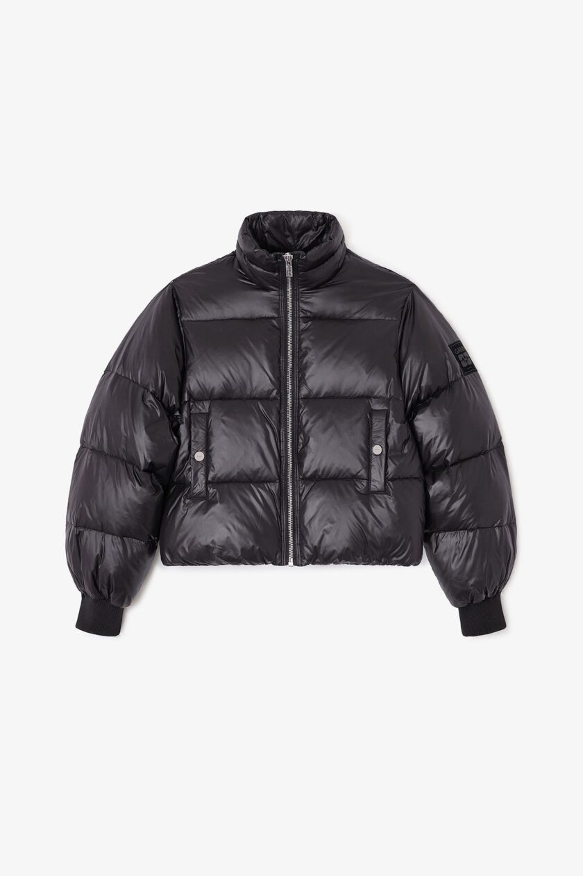 Chaqueta acolchada corta negro GANNI