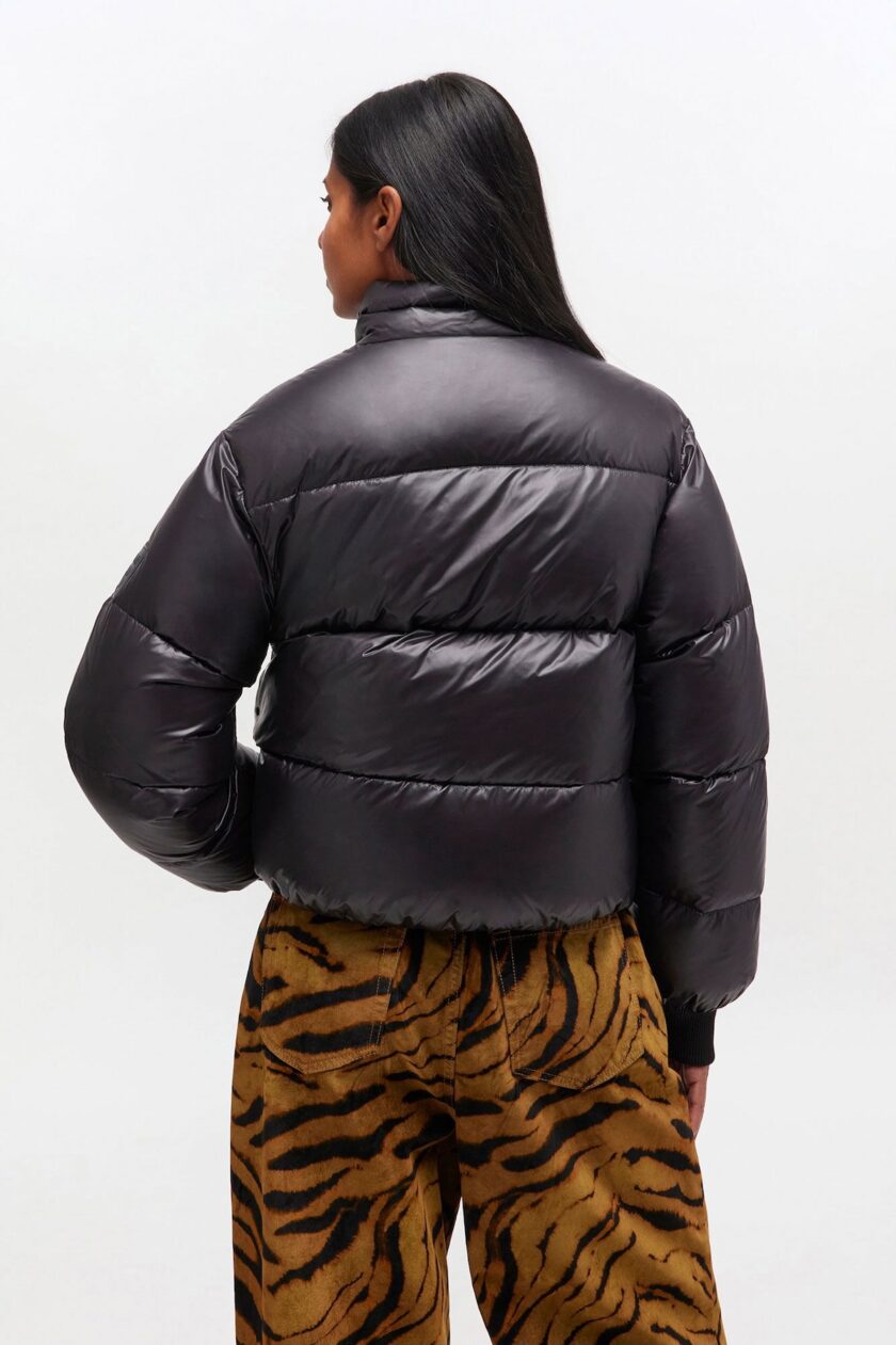 Chaqueta acolchada corta negro GANNI - Imagen 3