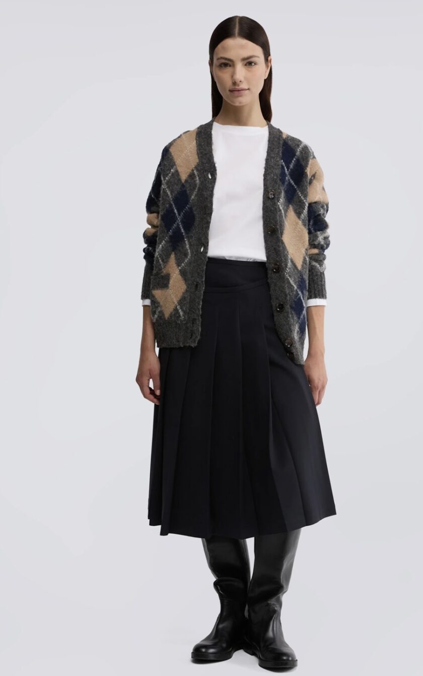 Cárdigan de lana Shetland perchada ASPESI - Imagen 2