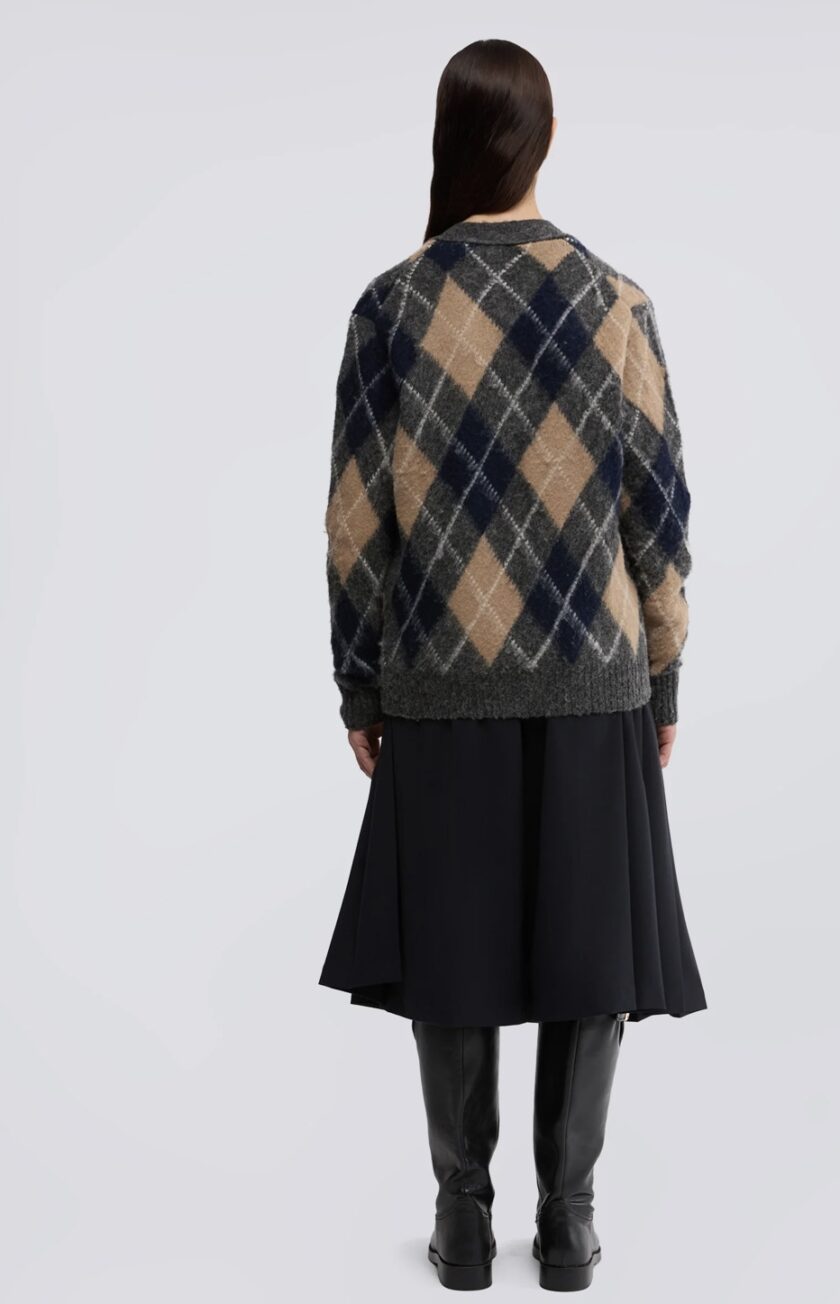 Cárdigan de lana Shetland perchada ASPESI - Imagen 3