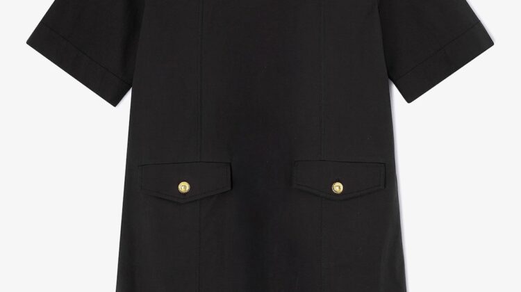 Stretch Cotton Mini Dress GANNI