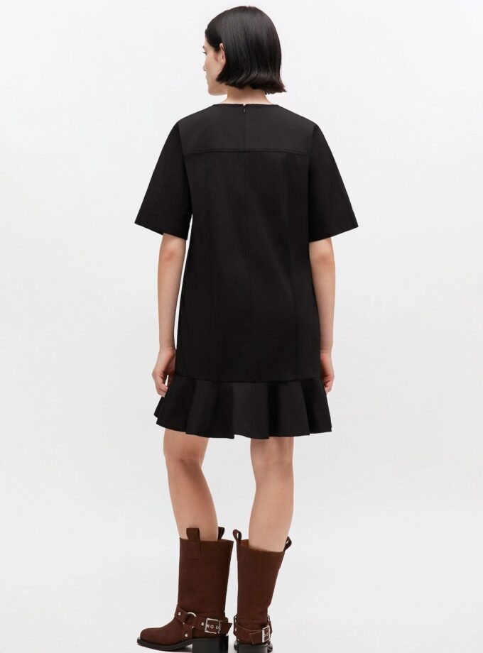 Stretch Cotton Mini Dress GANNI