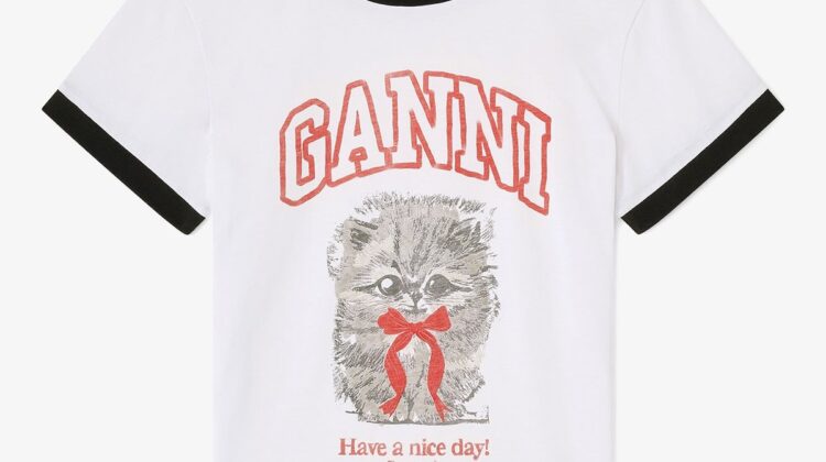 CAMISETA  COLOR blanco GANNI