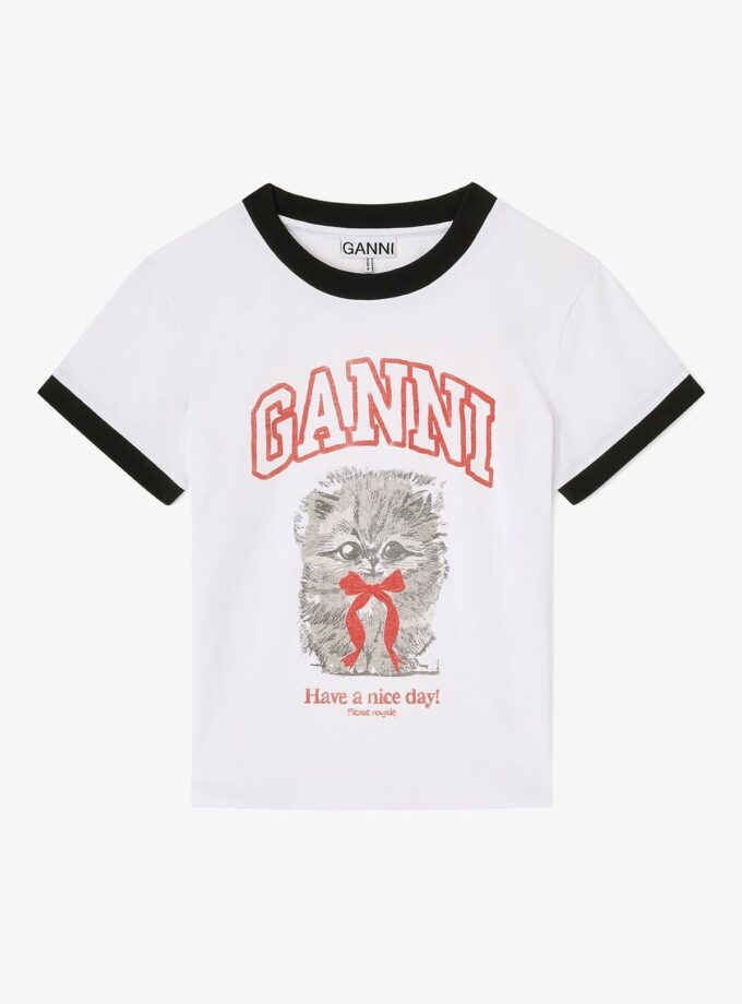 CAMISETA COLOR blanco GANNI
