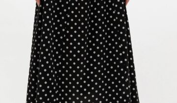 Polka-Dot Satin Corset Skirt GANNI