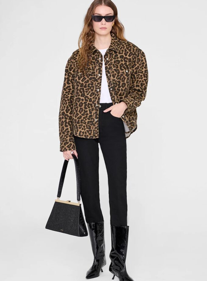 Paxton Shirt
black and brown leopard ANINE BING