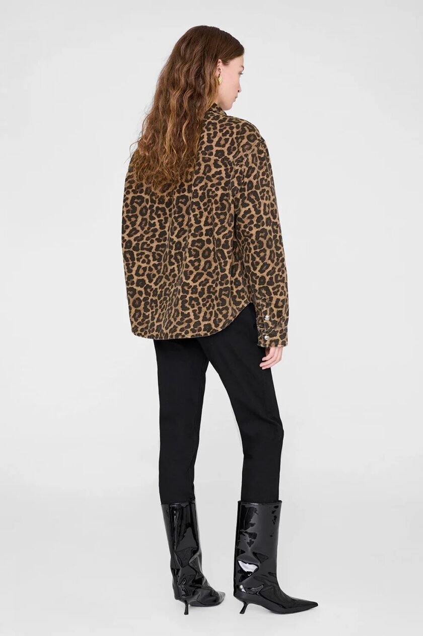 Paxton Shirt
black and brown leopard ANINE BING - Imagen 3