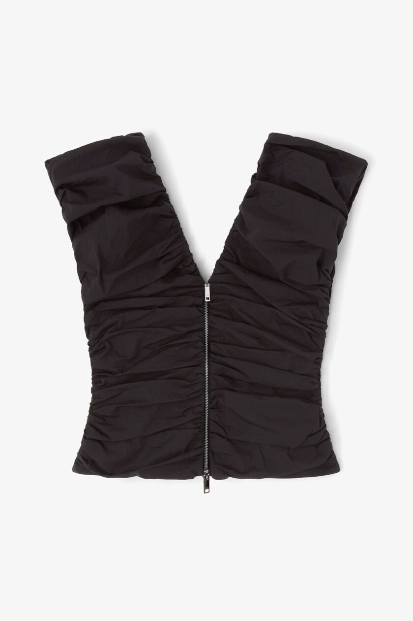 TOP COLOR NEGRO GANNI