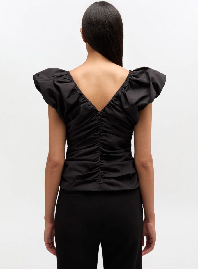 TOP COLOR NEGRO GANNI