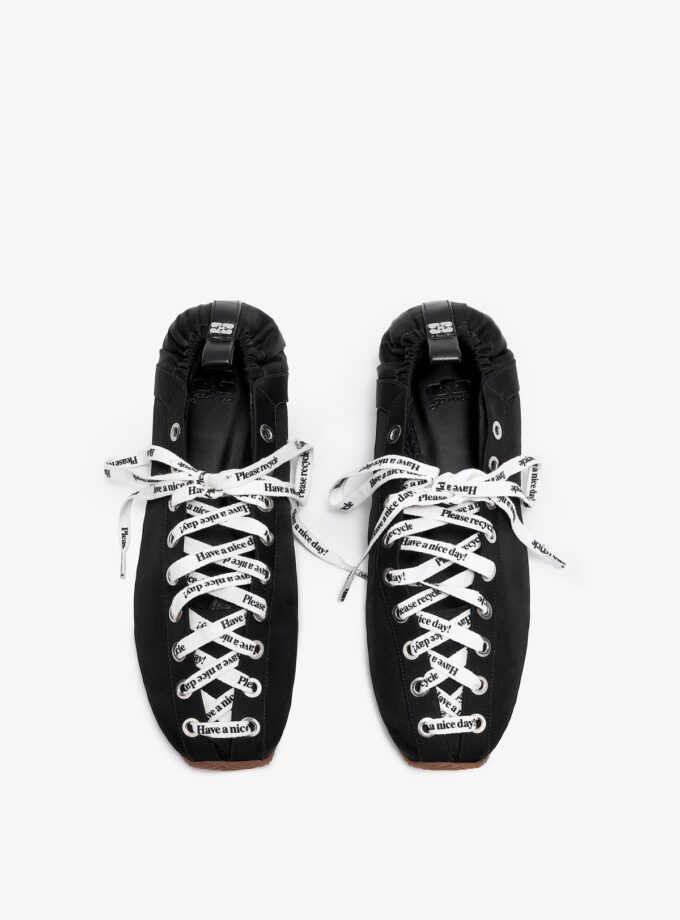 BAILARINA DEPORTIVA COLOR NEGRO GANNI