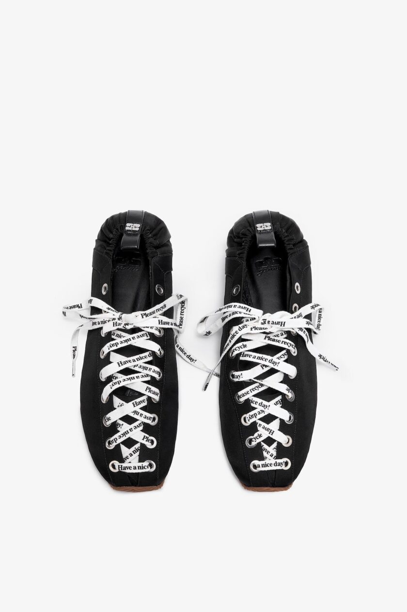 BAILARINA DEPORTIVA COLOR NEGRO GANNI - Imagen 3