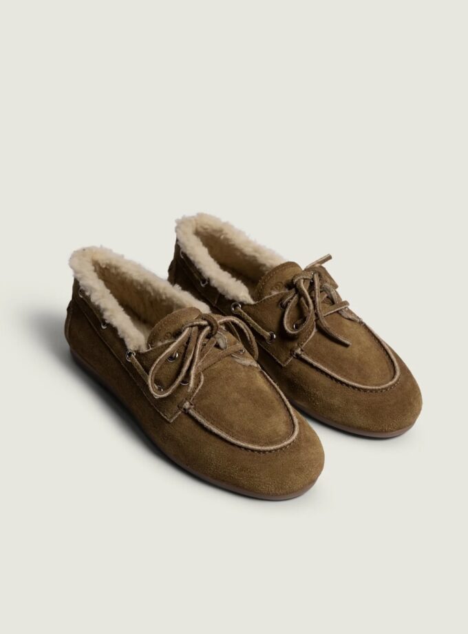 Mocasín náutico cepillado - Piel | Bronceado desierto PS