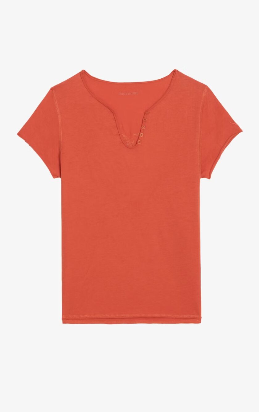 CAMISETA COLOR NARANJA ZADIG ET VOLTAIRE