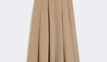 Weekend Max Mara
Falda de gabardina lavada – Avellana