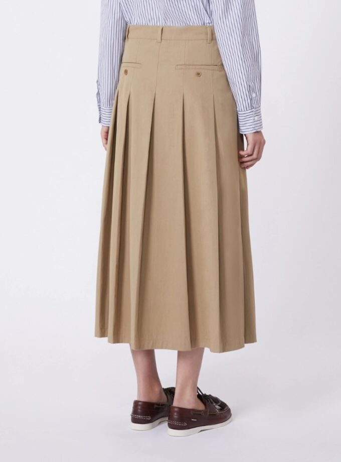 Weekend Max Mara
Falda de gabardina lavada - Avellana