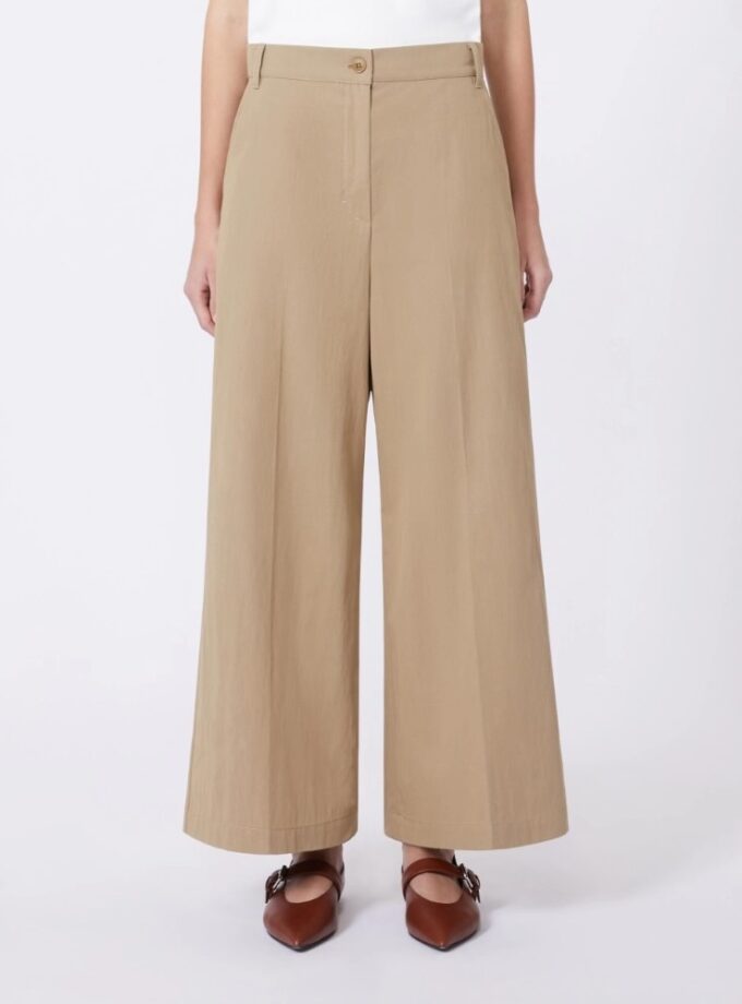 Weekend Max Mara
Pantalón de gabardina lavada - Avellana