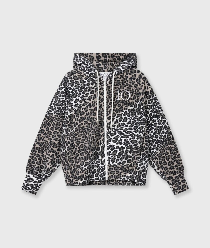 soft scuba hoodie leopard 10DAYS
