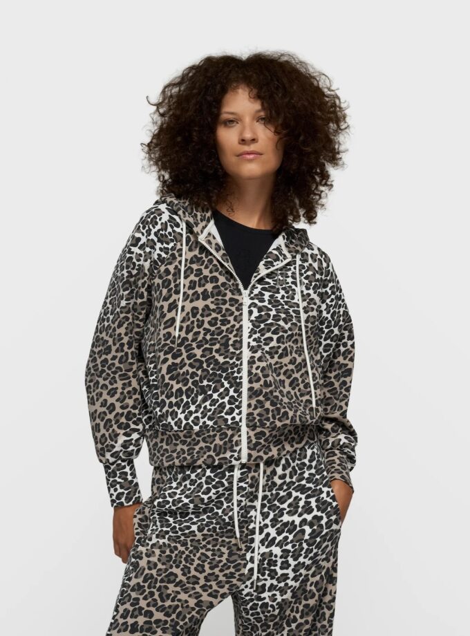 soft scuba hoodie leopard 10DAYS