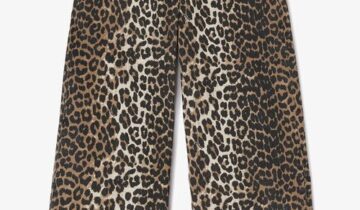 Leopard Printed Lari Jeans GANNI